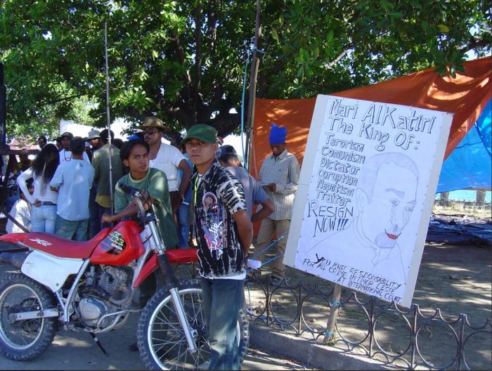 Timor-Leste Protest against Mari Alkatiri June 2006
